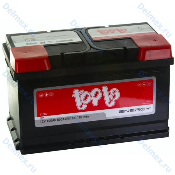 Аккумуляторная батарея TOPLA 6СТ-100L Energy обратной полярности (108000)