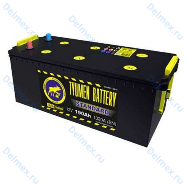Аккумуляторная батарея Tyumen Battery 6СТ-190L STANDARD прямой полярности