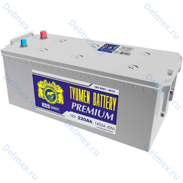 Аккумуляторная батарея Tyumen Battery 6СТ-220LR PREMIUM обратной полярности