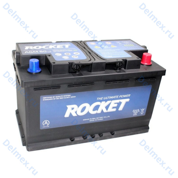 Аккумуляторная батарея ROCKET 6СТ-105 AGM обратной полярности
