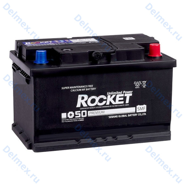 Аккумуляторная батарея ROCKET 6СТ-75 низ.обратной полярности