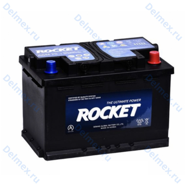 Аккумуляторная батарея ROCKET 6СТ-70 AGM обратной полярности