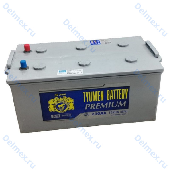 Аккумуляторная батарея Tyumen Battery 6СТ-230LR PREMIUM обратной полярности