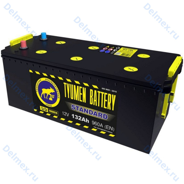 Аккумуляторная батарея Tyumen Battery 6СТ-132L STANDARD прямой полярности
