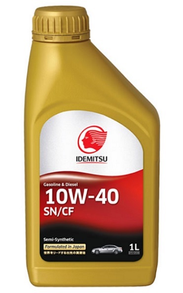 Фото Масло моторное полусинтетическое IDEMITSU "Gasoline & Diesel Semi-Synthetic 10W-40", 1л(30015045724)