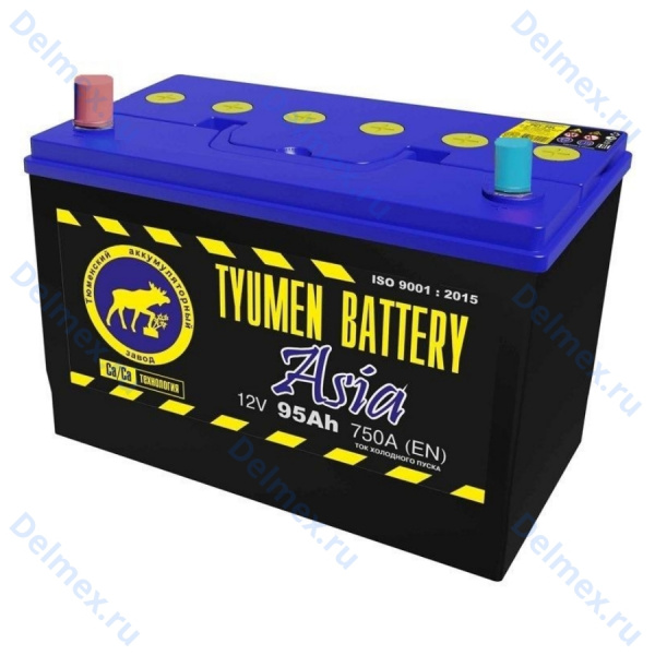 Аккумуляторная батарея Tyumen Battery 6СТ-95L ASIA прямой полярности