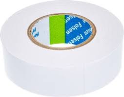 Лента изоляционная 19мм х 20м толщина 0,12мм ПВХ белая от -10C до +80 Folsen 012505 фото 