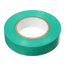 Лента изоляционная 18мм х 9,1м толщина 0,12мм ПВХ зеленая от -3C до +80 ABRO фото 