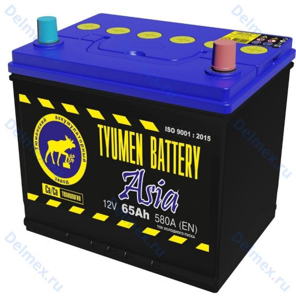 Аккумуляторная батарея Tyumen Battery 6СТ-65LR ASIA обратной полярности