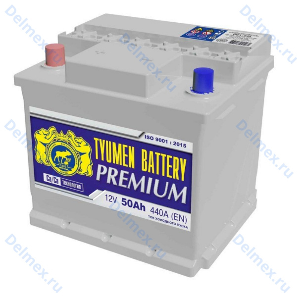 Аккумуляторная батарея Tyumen Battery 6СТ-50L PREMIUM прямой полярности 