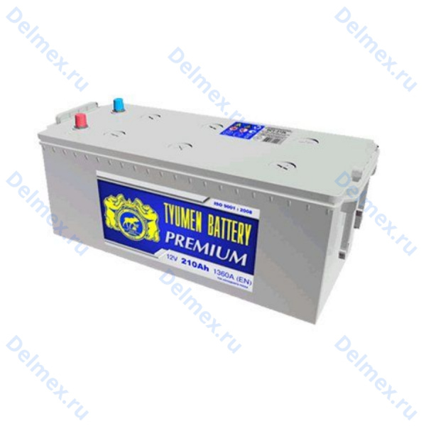 Аккумуляторная батарея Tyumen Battery 6СТ-210L PREMIUM прямой полярности