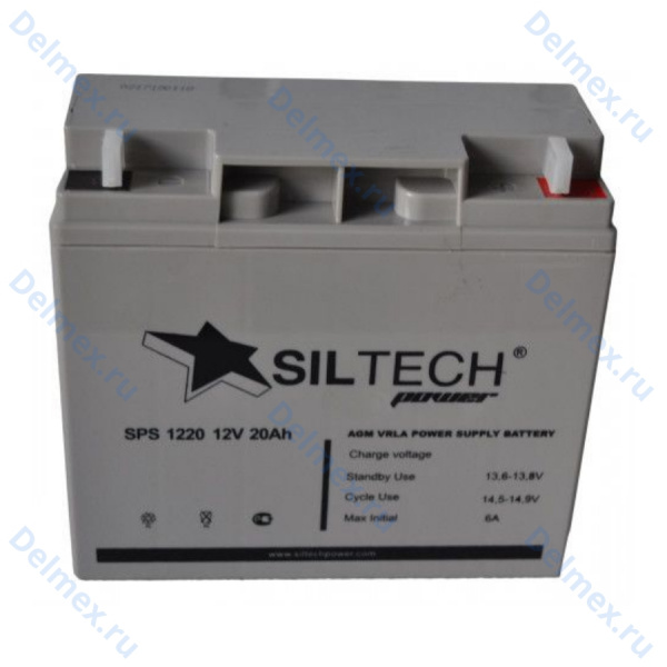 Аккумуляторная батарея SILTECH 6ТБ-20 1220 AGM обратной полярности