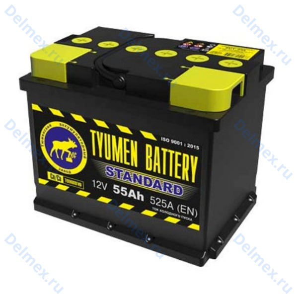 Аккумуляторная батарея Tyumen Battery 6СТ-55LR STANDARD обратной полярности