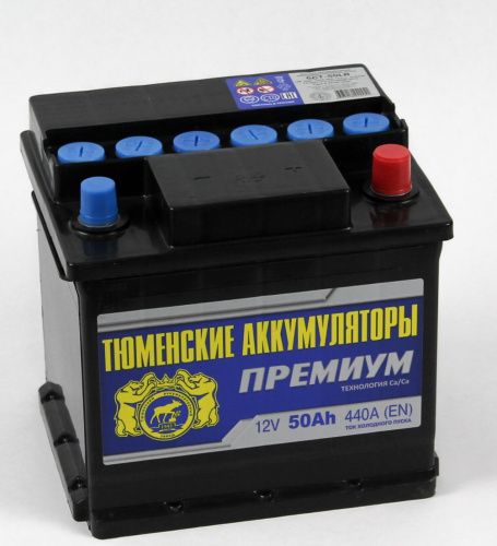 Аккумуляторная батарея Тюменские Аккумуляторы 6СТ-50LR ПРЕМИУМ обратной полярности фото 