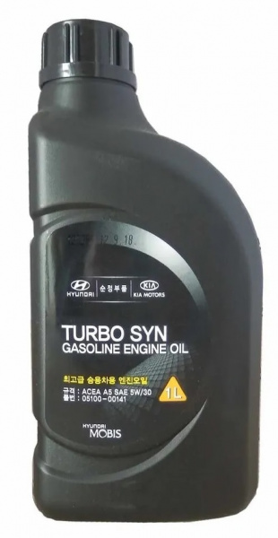 Фото Масло моторное синтетическое HYUNDAI TURBO SYN 5w30 SM/GF-4 SM 1л