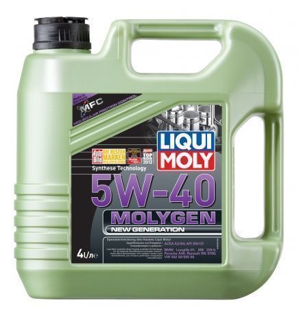 Фото 9054 LiquiMoly НС-синт.мот.масло Molygen New Generation 5w-40 SN/CF; A3/B4   4л