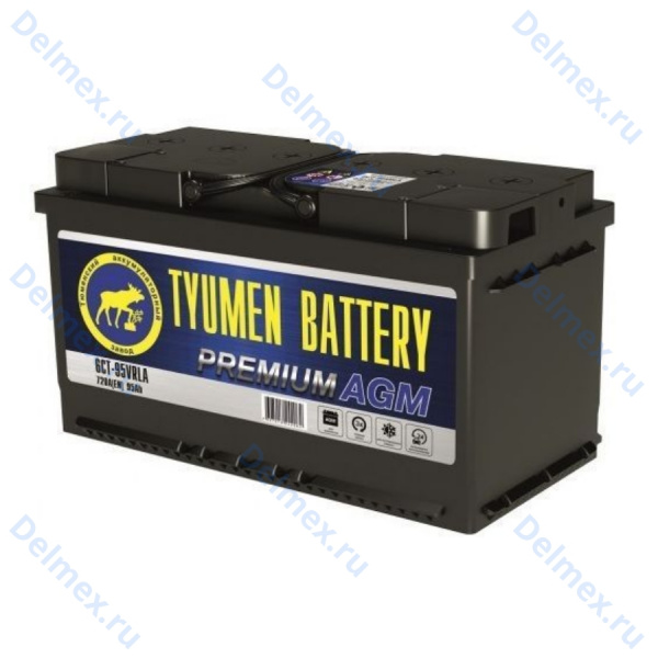 Аккумуляторная батарея Tyumen Battery 6СТ-95VRLA-R PREMIUM AGM обратной полярности