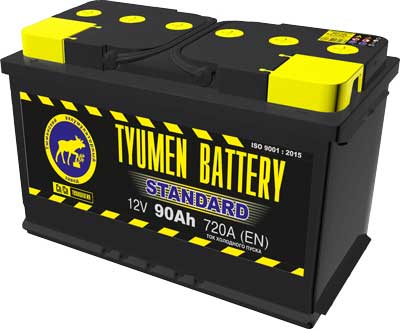 Аккумуляторная батарея Tyumen Battery 6СТ-90LR STANDARD обратной полярности