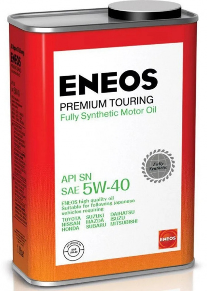 Фото Масло моторное синтетическое ENEOS Premium Touring SN 5w40 1л