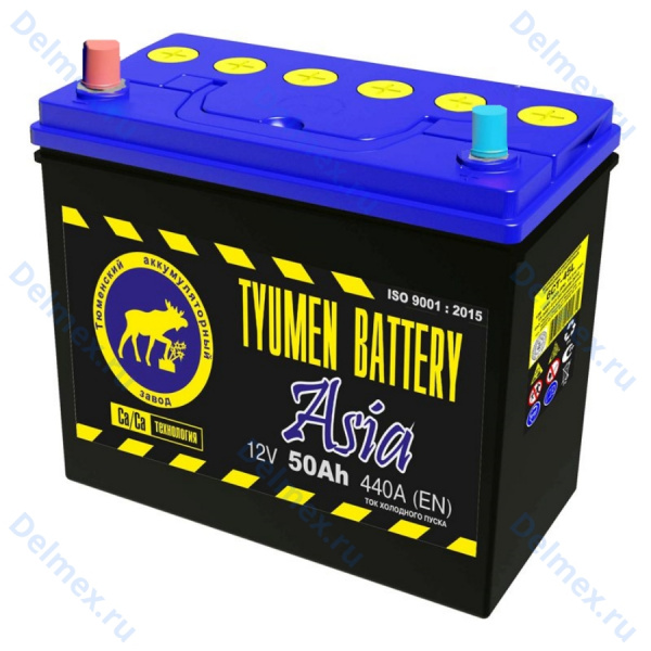 Аккумуляторная батарея Tyumen Battery 6СТ-50L Asia прямой полярности 