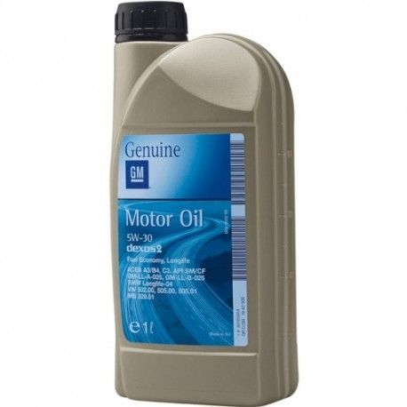 Фото Масло моторное синтетическое GM Dexos 2 5w30 1л (93165554)