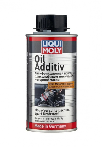 Фото Антифрикционная присадка с дисульфидом молибдена в моторное масло Oil Additiv LIQUI MO 0,125л (3901)