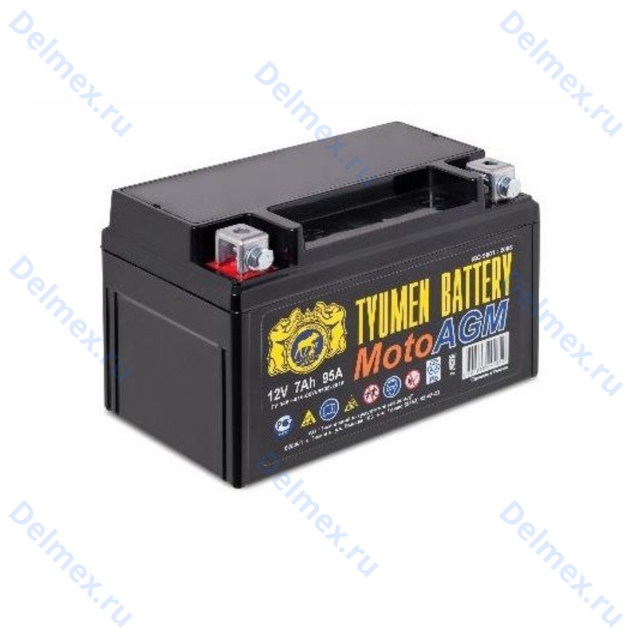 Аккумуляторная батарея Тюменские Аккумуляторы 6МТС-7 Мото AGM прямой полярности фото 