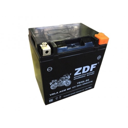 Аккумуляторная батарея ZDF 6МТС-30.2 (YB30L-BS) VRLA обратной полярности