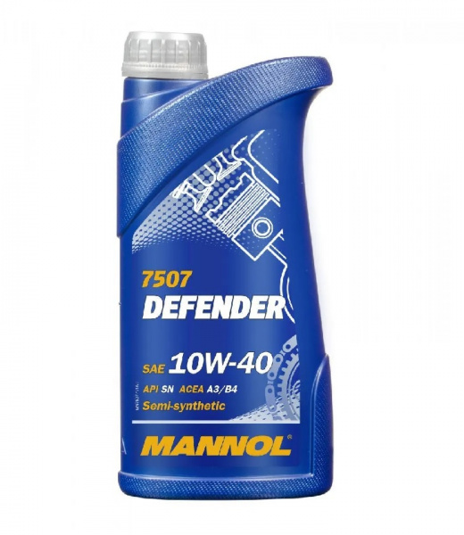 Фото Масло моторное полусинтетическое MANNOL Defender 10W-40 1л (1147)