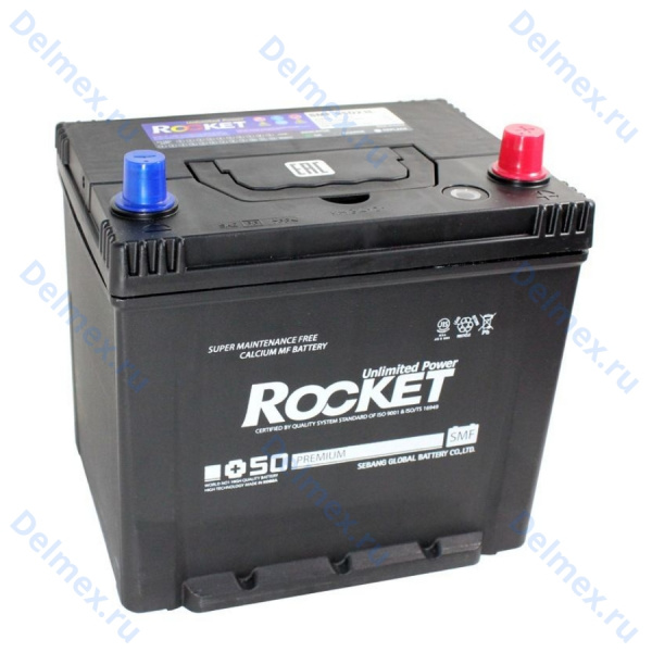 Аккумуляторная батарея ROCKET 6СТ-75 Asia обратной полярности