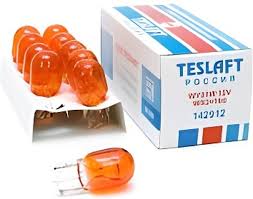 Лампа 12V WY21W 21W W3x16d Teslaft 1шт.картон 142912 фото 