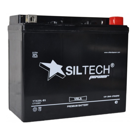 Аккумуляторная батарея SILTECH 6МТС-20 VRLA (YTX20L-BS) обратной полярности