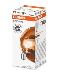 Лампа 12V 21W P21W BA15s OSRAM ORIGINAL LINE (картон) фото 
