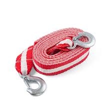 Трос буксировочный 15т. 6м (лента, 2крюка) М5 фото 