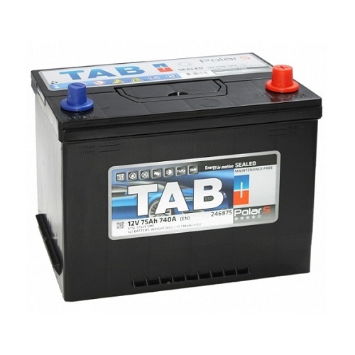 Аккумуляторная батарея TAB 6СТ-75L POLAR JIS S обратной полярности (246875)