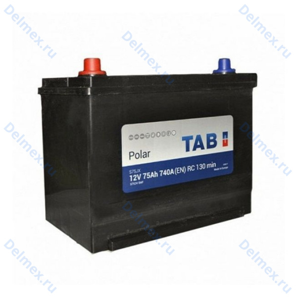 Аккумуляторная батарея TAB 6СТ-75L POLAR JIS S прямой полярности (246775)