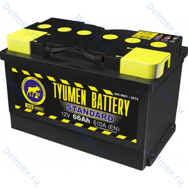 Аккумуляторная батарея Tyumen Battery 6СТ-66LR STANDARD обратной полярности