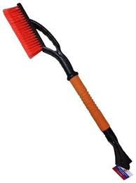 Щетка для снега + скребок  поролоновая ручка 66см. М5 фото 