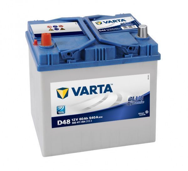 Аккумуляторная батарея VARTA Asia Blue Dynamic (D48) 60 Ач 540 А прямой полярности