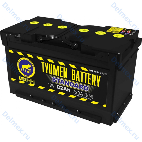 Аккумуляторная батарея Tyumen Battery 6СТ-82LR STANDARD обратной полярности