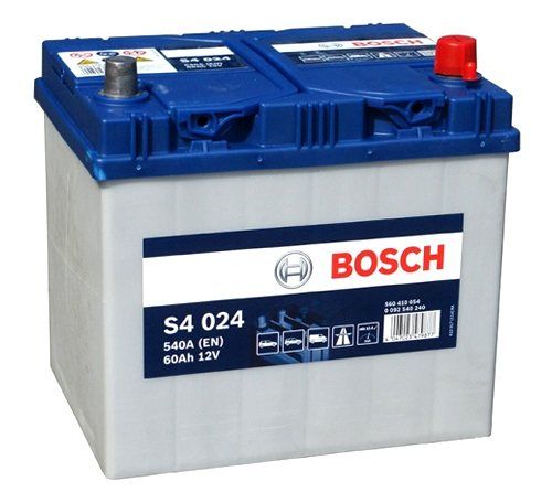 Аккумуляторная батарея BOSCH 6СТ-60L Silver S4 024 обратной полярности
