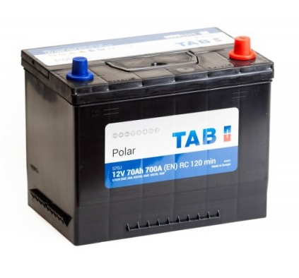 Аккумуляторная батарея TAB 6СТ-70L POLAR JIS обратной полярности Азия (246870)