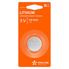 Батарейка CR1620 3V для брелоков сигнализаций литиевая 1шт [AIRLINE] фото 