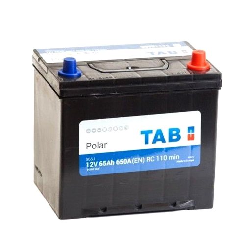 Аккумуляторная батарея TAB 6СТ-65L POLAR JIS MF обратной полярности Азия