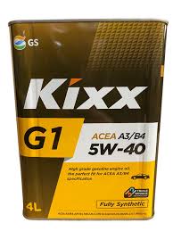 Масло моторное синтетическое KIXX G1 5W40 A3/B4 4 л фото 