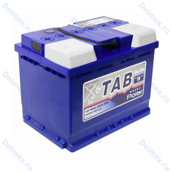 Аккумуляторная батарея TAB 6СТ-66L POLAR BLUE прямой полярности (121566)