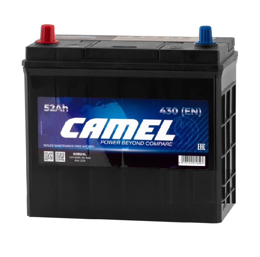Аккумуляторная батарея 12V 52Ah (1) Asia CAMEL (65B24R) пп фото 