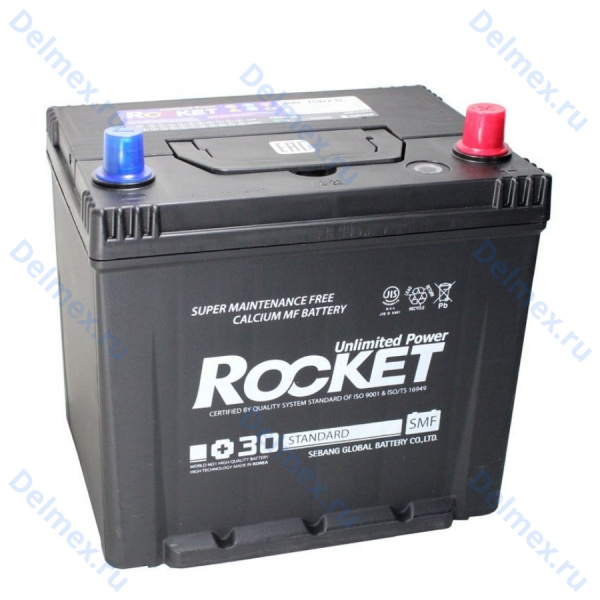Аккумуляторная батарея ROCKET 6СТ-65 Asia обратной полярности