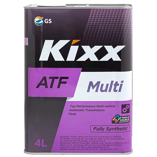Масло трансмиссионное синтетическое KIXX ATF MULTI PLUS 4 л 