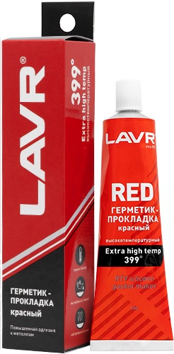Герметик прокладка красный 85гр. LAVR высокотемпературный